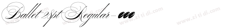 Ballet 28pt Regular字体转换